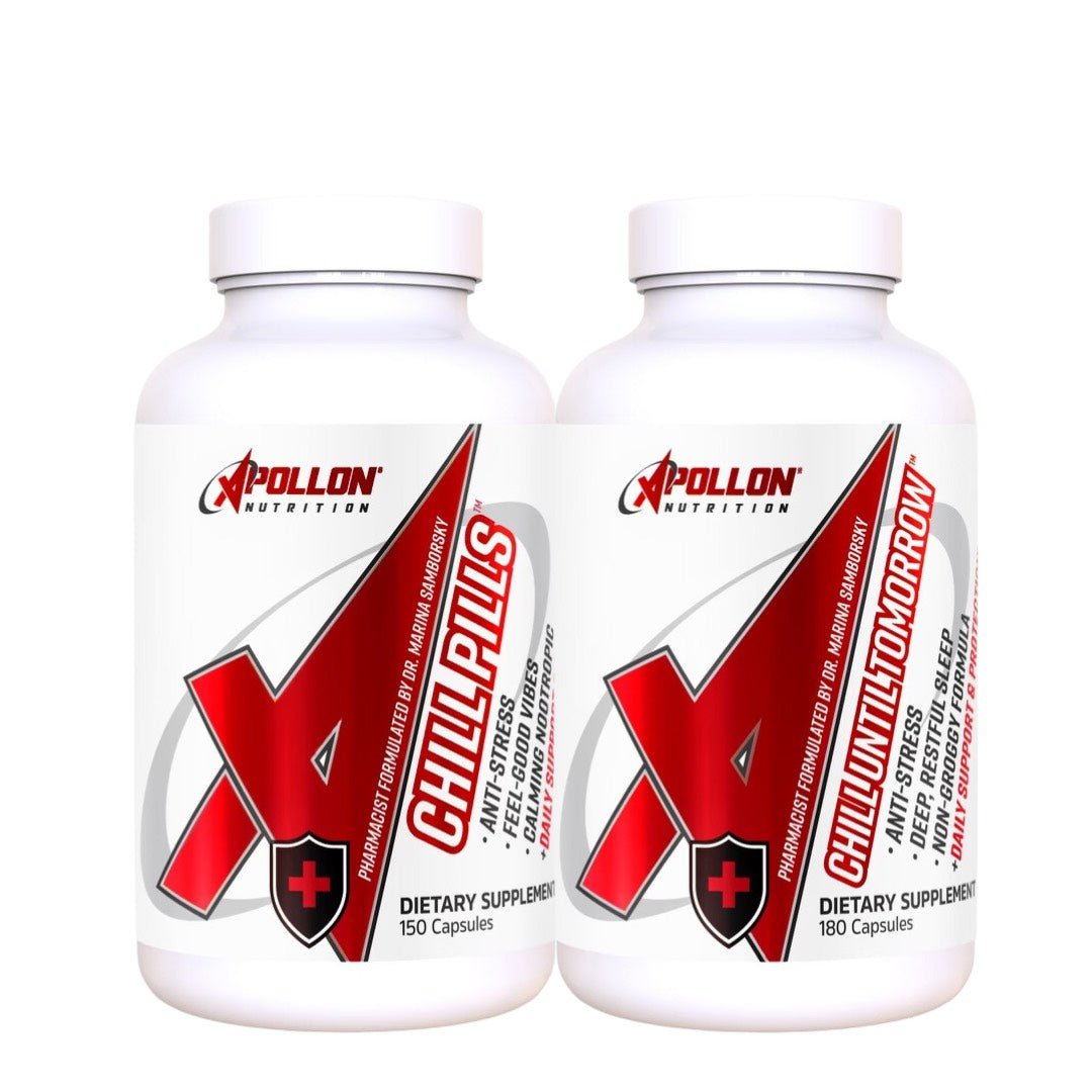 CHILL OUT at the end of a long day, relax with friends and family, and get the deep, rejuvenating sleep - Apollon Nutrition