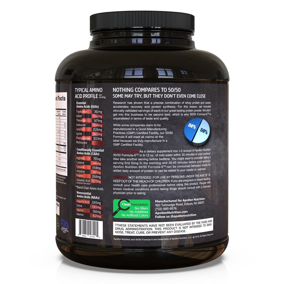 50/50 Formula X Protein - Apollon Nutrition -