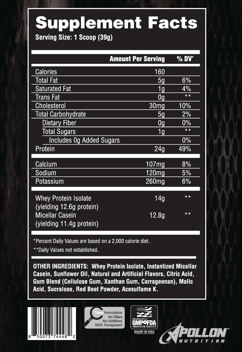 50/50 Protein Blend Formula X Single Serves - Apollon Nutrition - -