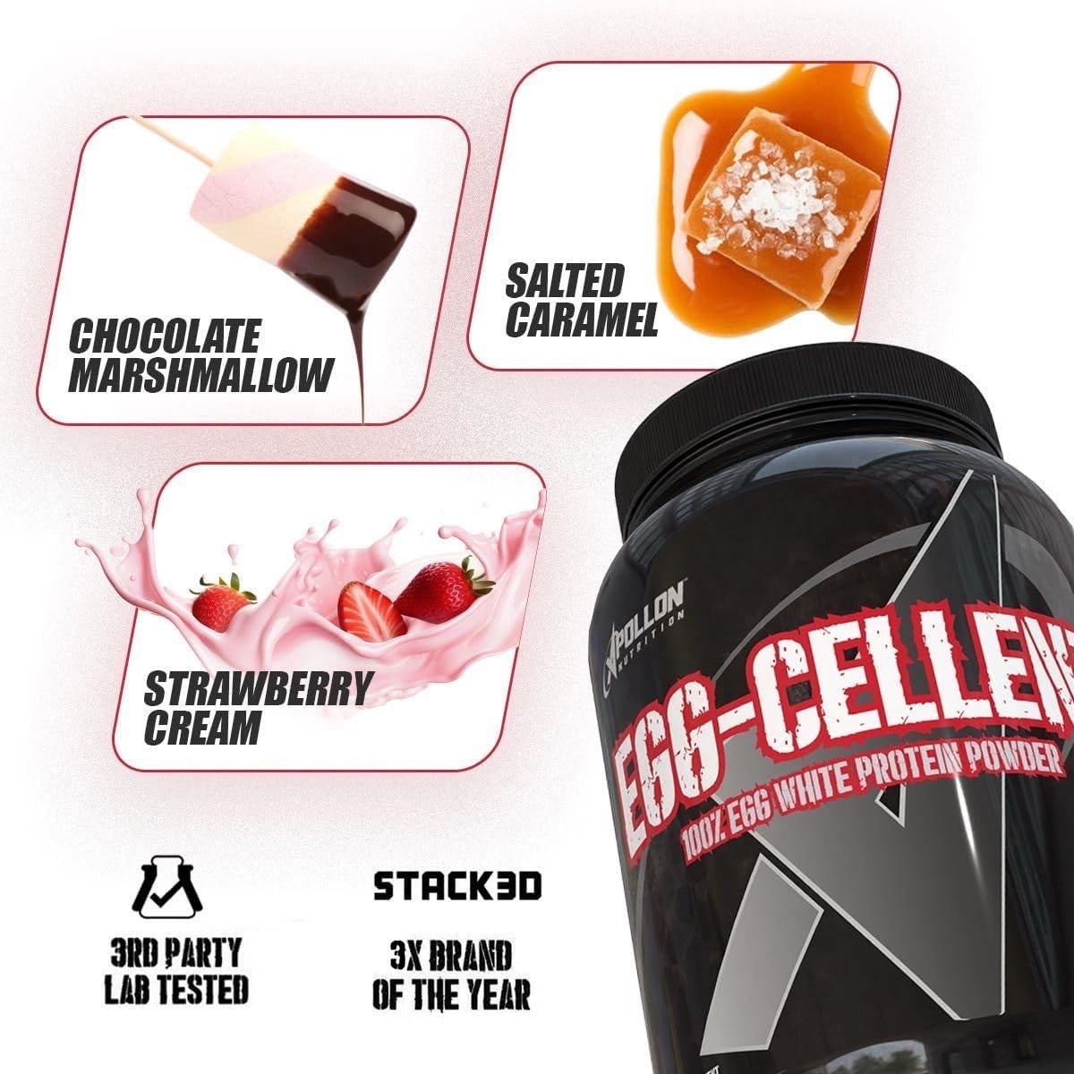 Egg-cellent - Premium Grade Pure Egg Protein Powder - Apollon Nutrition-850059973554-
