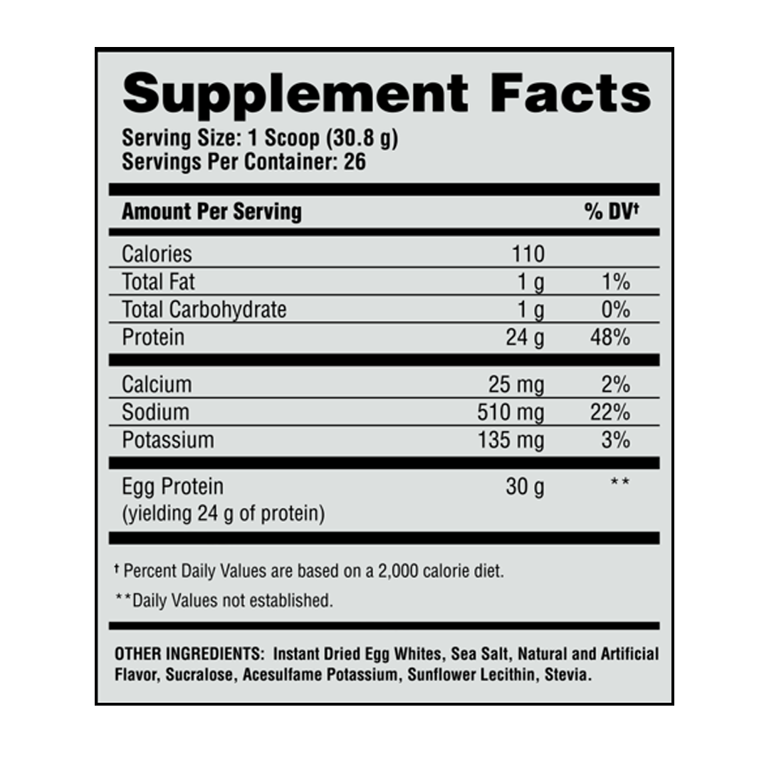 Egg - cellent - Premium Grade Pure Egg Protein Powder - Apollon Nutrition - 850862007880 -