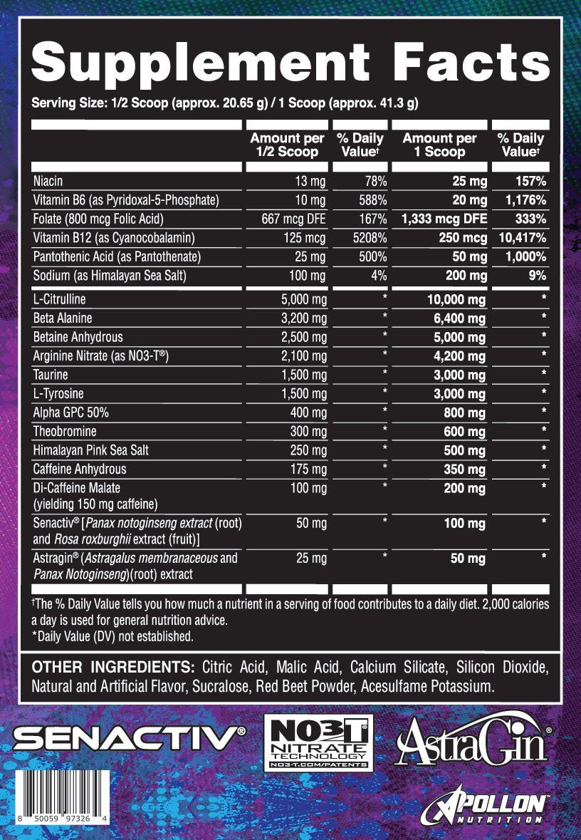 Hooligan Extreme Pre - workout Single Serve - Apollon Nutrition - -