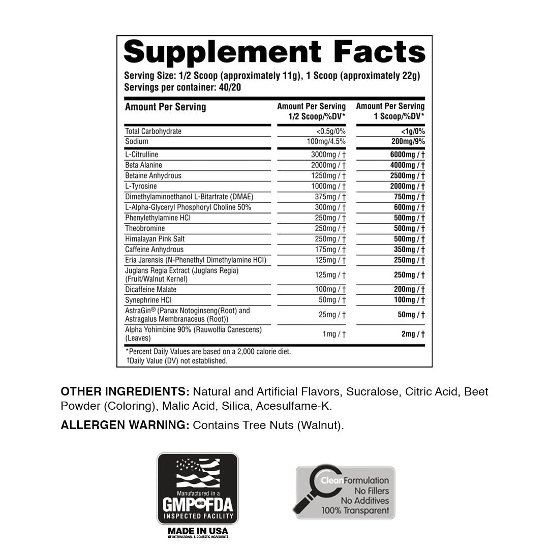 JAWAN – High - Octane Pre - Workout - Apollon Nutrition - 850059973141 -