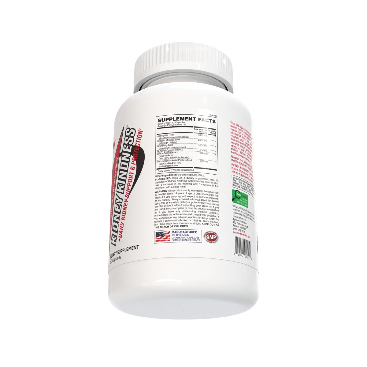 Kidney Kindness - Daily Support & Protection - Apollon Nutrition -