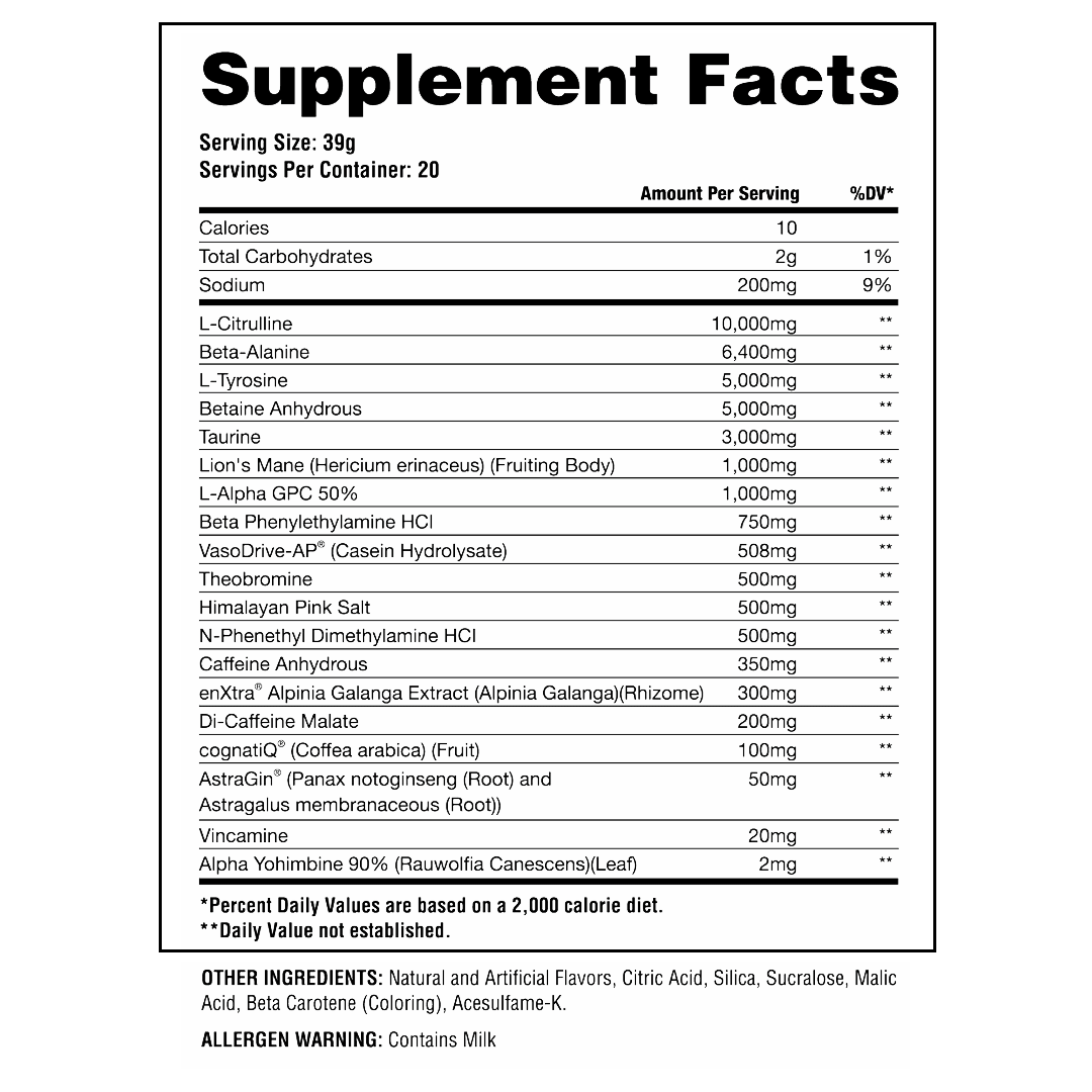 TimeCop - Bareknuckle vs Overtime Nootropic Pre - Workout - Apollon Nutrition - 850073744093 -