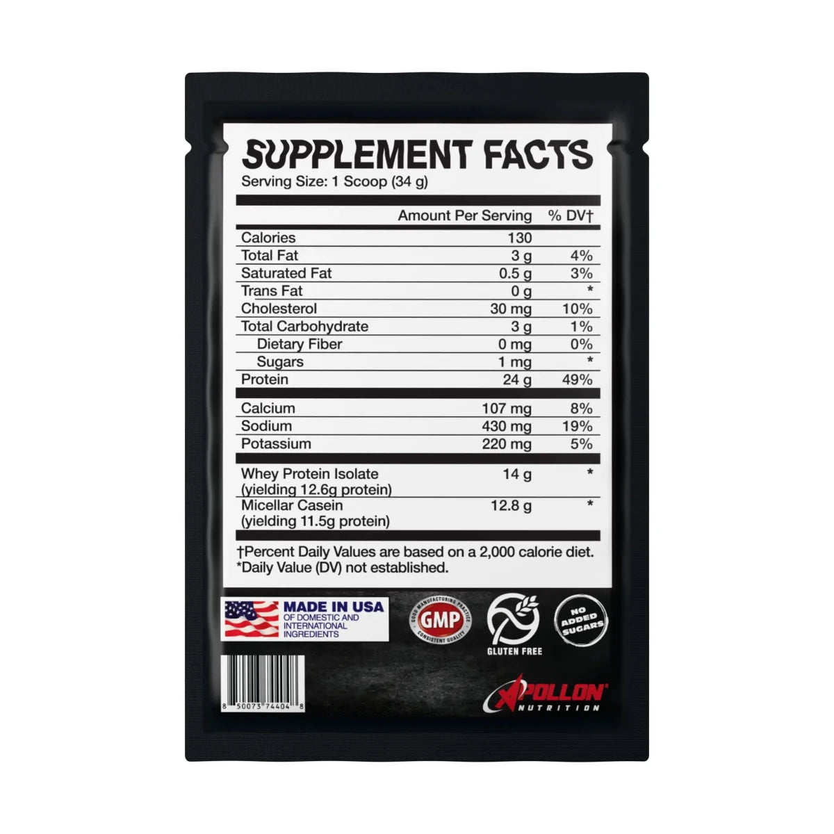 50/50 Protein Blend Formula X Single Serves - Apollon Nutrition--