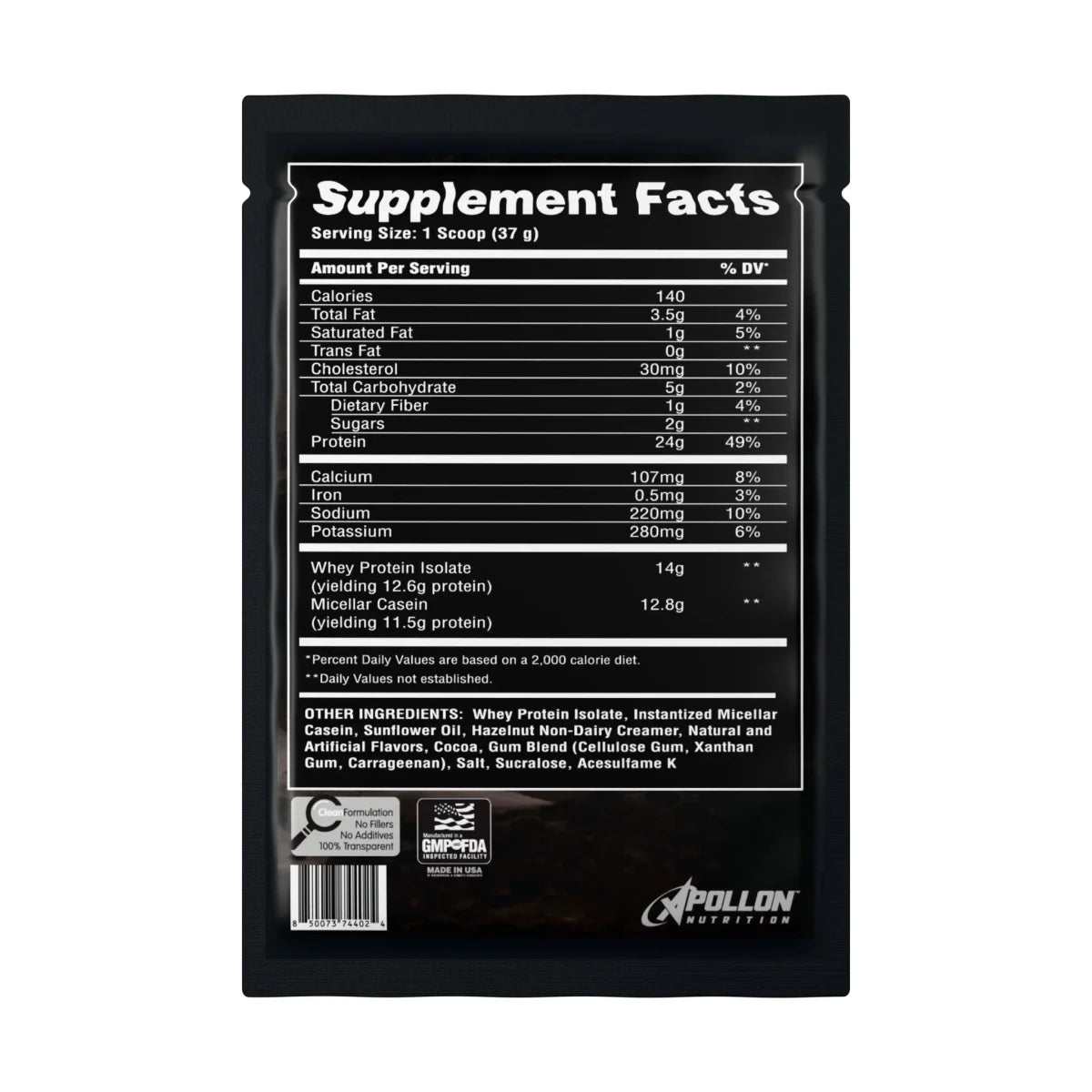 50/50 Protein Blend Formula X Single Serves - Apollon Nutrition--