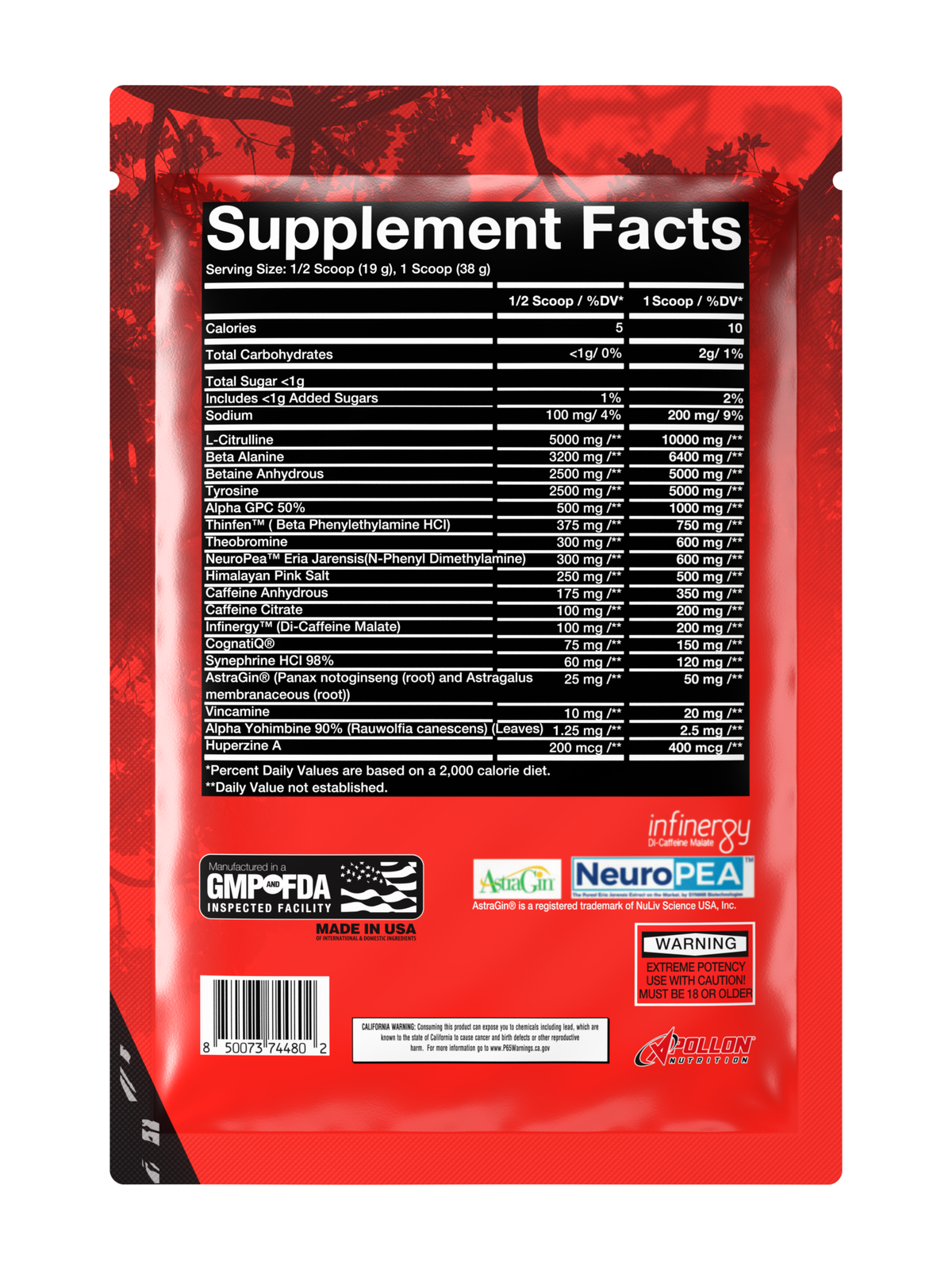 Assassin - Ultimate Anarchy Pre-workout Single Serve