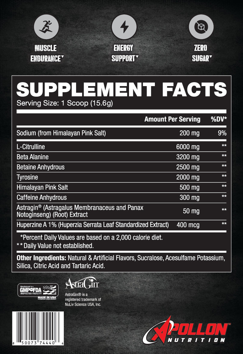 Apollon Gym Classic Pre - Workout Single Serve - Apollon Nutrition -  - 