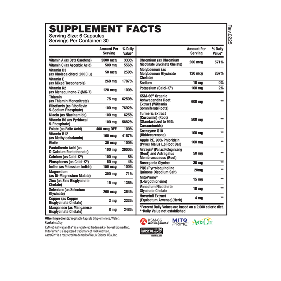 Apollon Multi - Premium Multivitamin & Mineral - Apollon Nutrition - 850042072332 - 