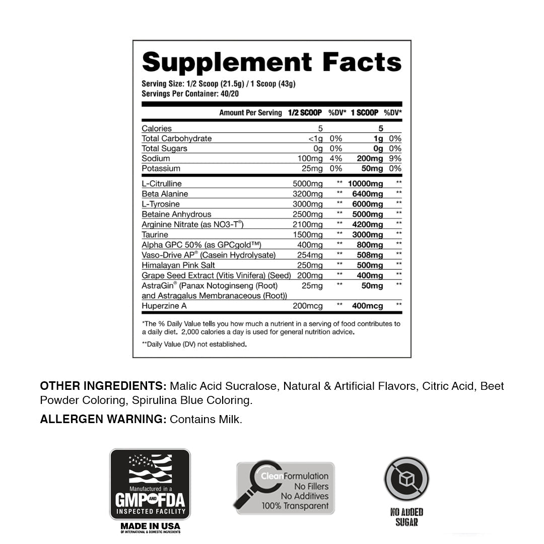 Bare Knuckle - Non-Stimulant Nitrate Infused Pre-Workout V6 - Apollon Nutrition--