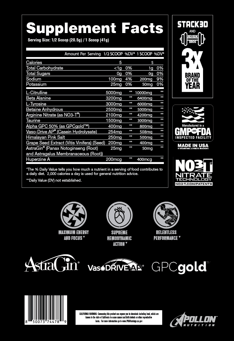 BAREKNUCKLE - STIM FREE PRE-WORKOUT SAMPLE - Apollon Nutrition--