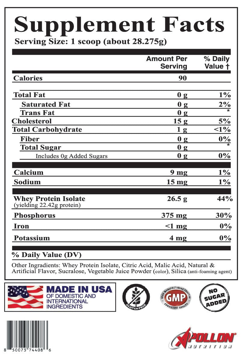 Clear Protein Single Serve Sample - Apollon Nutrition -  - 