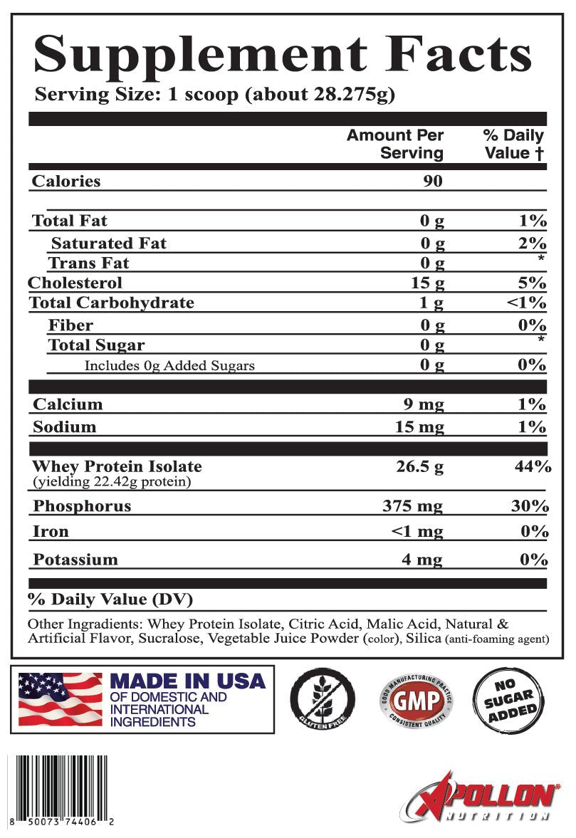 Clear Protein Single Serve Sample - Apollon Nutrition -  - 