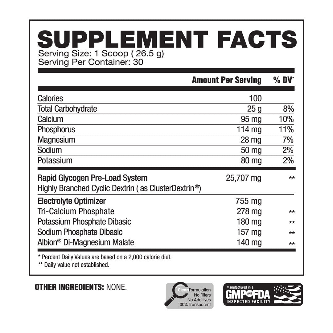 Cluster Bomb Cyclic Dextrin Carbohydrates - Apollon Nutrition - 