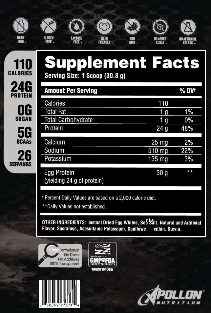 Egg - cellent - Premium Grade Pure Egg Protein Powder Sample - Apollon Nutrition -  - 