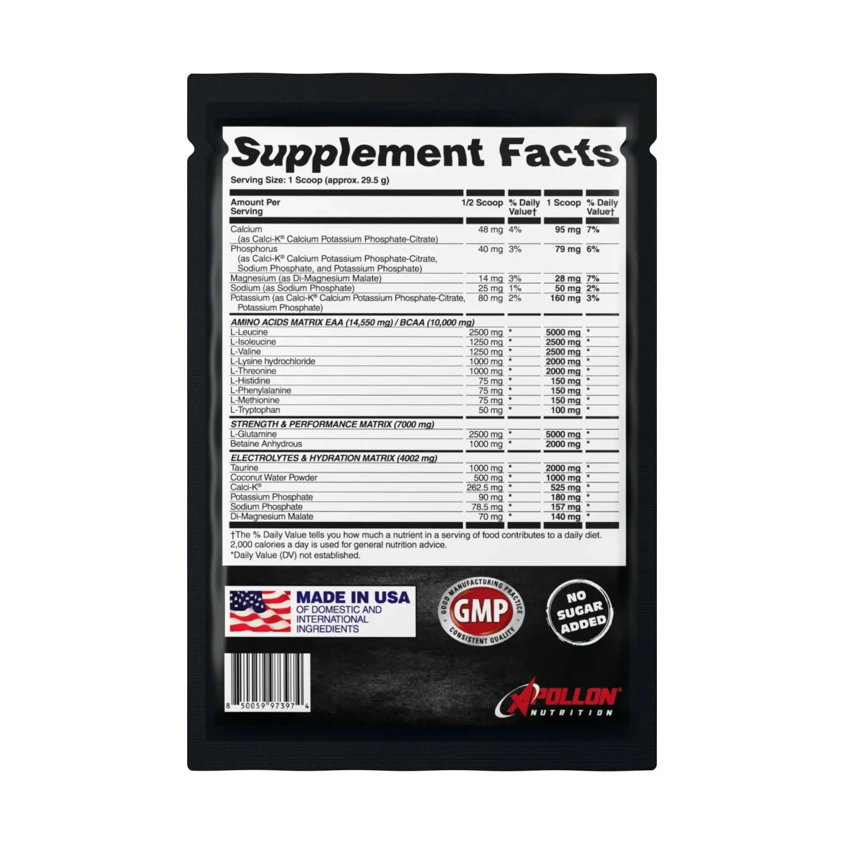 Enigma - EAA & BCAA Single Serve - Apollon Nutrition--