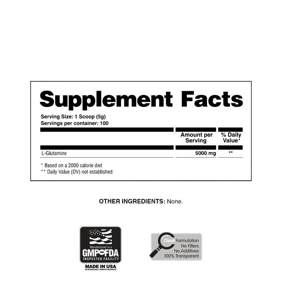 Glutamine 5g - Apollon Nutrition-850059973530-