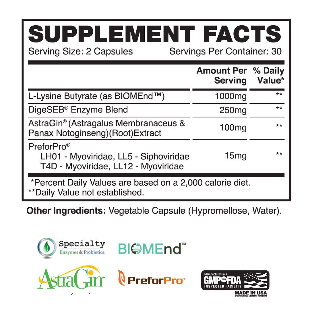 Gut Glory - Prebiotic, Postbiotic, Synbiotic - Apollon Nutrition - 850042072608 - 
