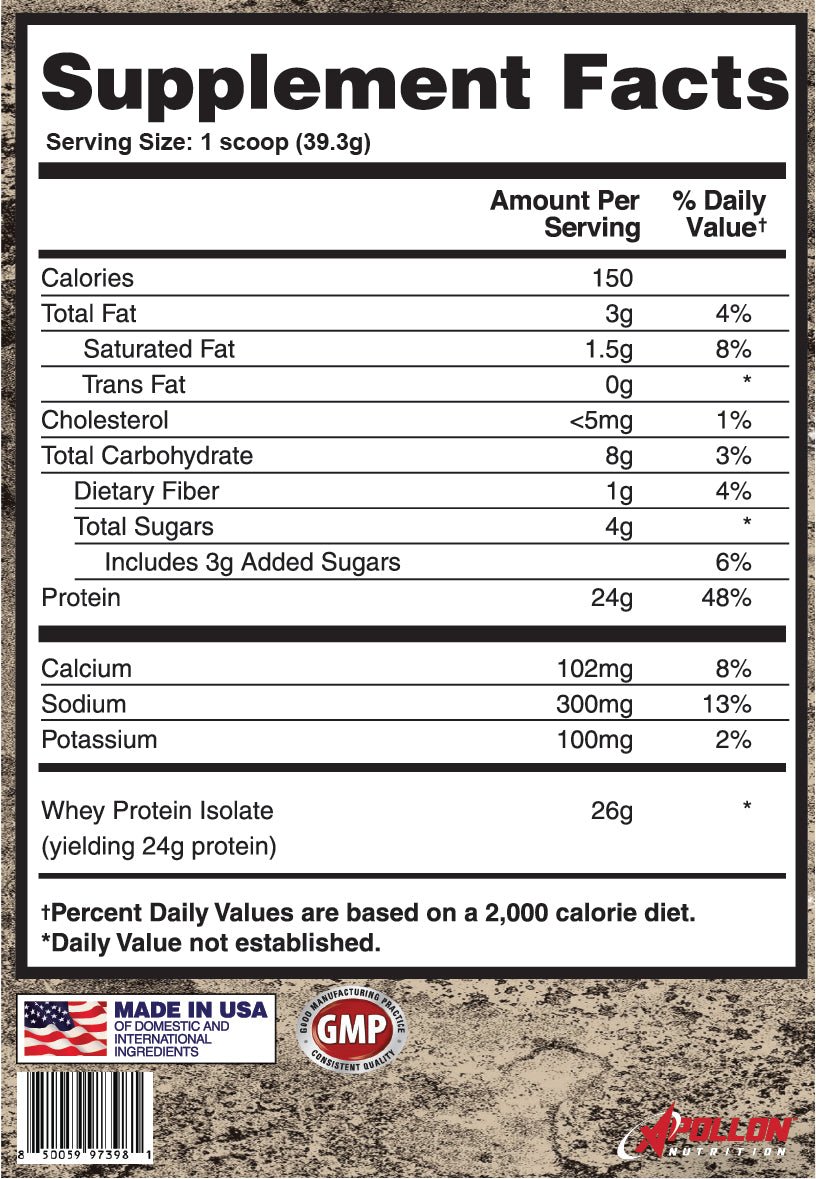 Isoblast - 100% Pure Whey Isolate Protein Single Serve - Apollon Nutrition -  - 