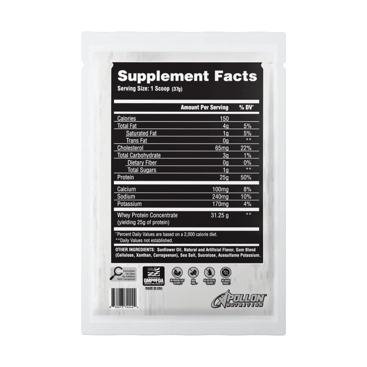 No Whey Out Protein Single Serve - Apollon Nutrition--