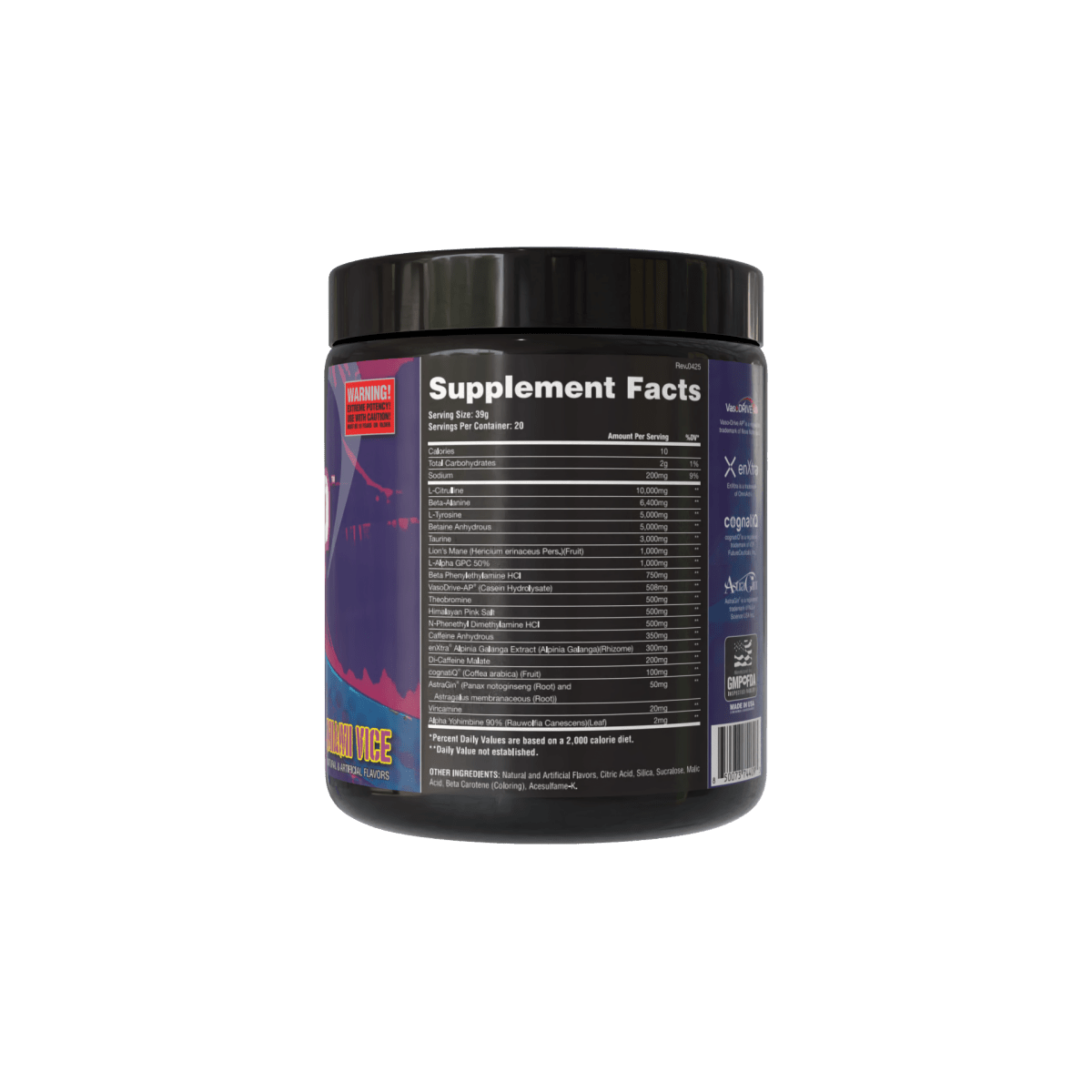 TimeCop - Bareknuckle vs Overtime Nootropic Pre - Workout - Apollon Nutrition - 850073744093 - 