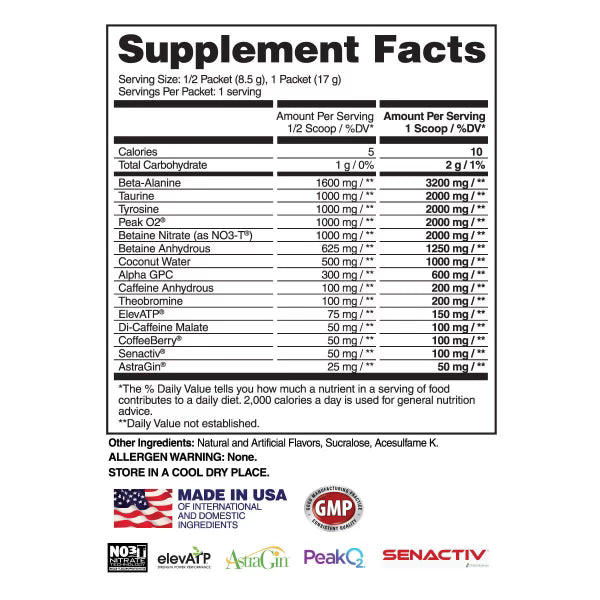 Lionheart - Combat Pre-workout Single Serv Samples